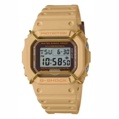 Casio G-Shock Tone On Tone Series DW-5600PT-5 Beige Resin Band Men Sport Watch